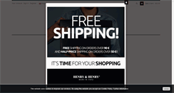 Desktop Screenshot of henryandhenryshop.com